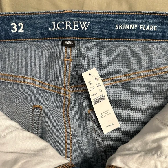 J. Crew Skinny Flare Jeans in Classic Blue - Picture 4 of 5
